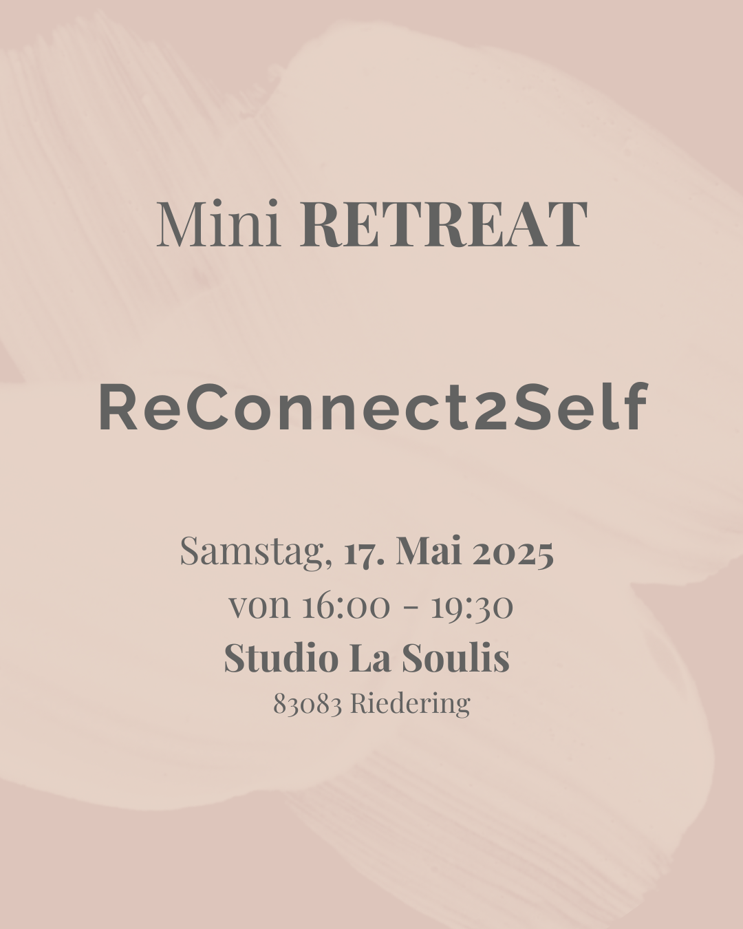 Mini Retreat ReConnect2Self